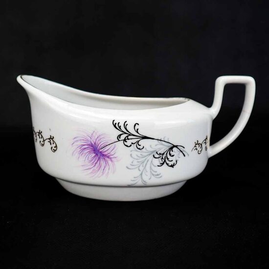 Mērces trauks Aija2 ar violetu(!) krizantēmu