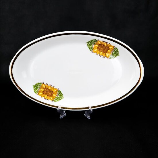 Aija2 servējamais šķīvis ar saulespuķēm