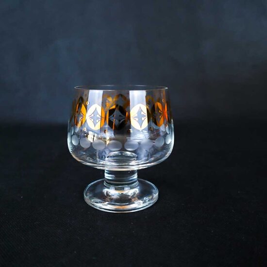 Bohemia konjaka glāzes ar zelta dekoru