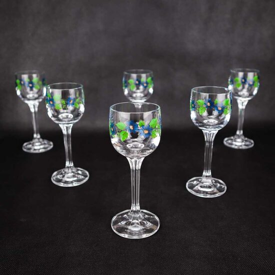 Liķiera glāzes Flora uz kājas