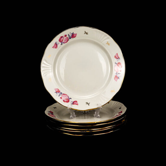 Puķuzirņu pamatēdiena šķīvji Māra