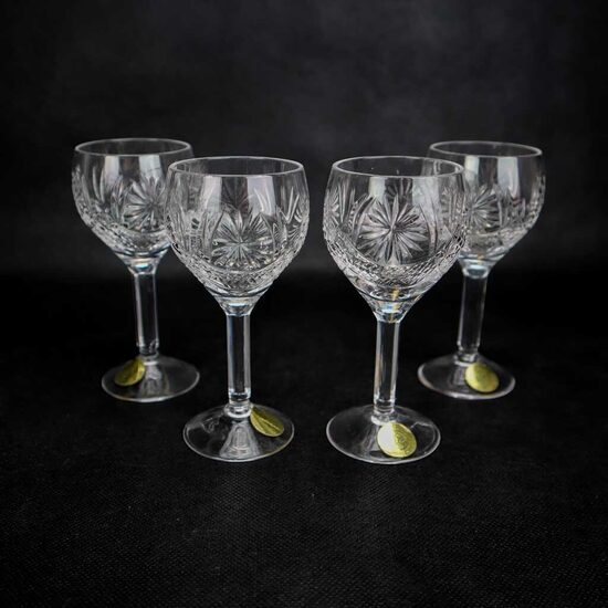 Kristāla liķiera glāzes Margrietiņa (Romaška)