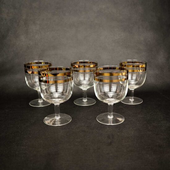 Vīna glāzes "Zelta lente"
