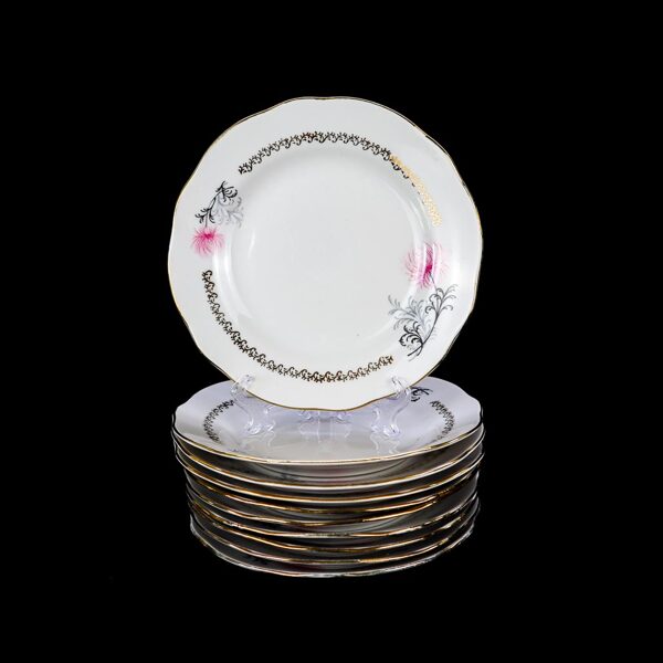 Salātu šķīvji Vilnis rozā krizantēma